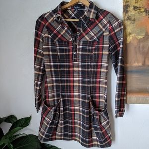 Plaid tunic